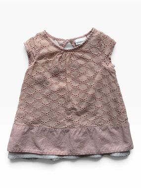 Savannah Blush Lace A-Line Girls' Dress
